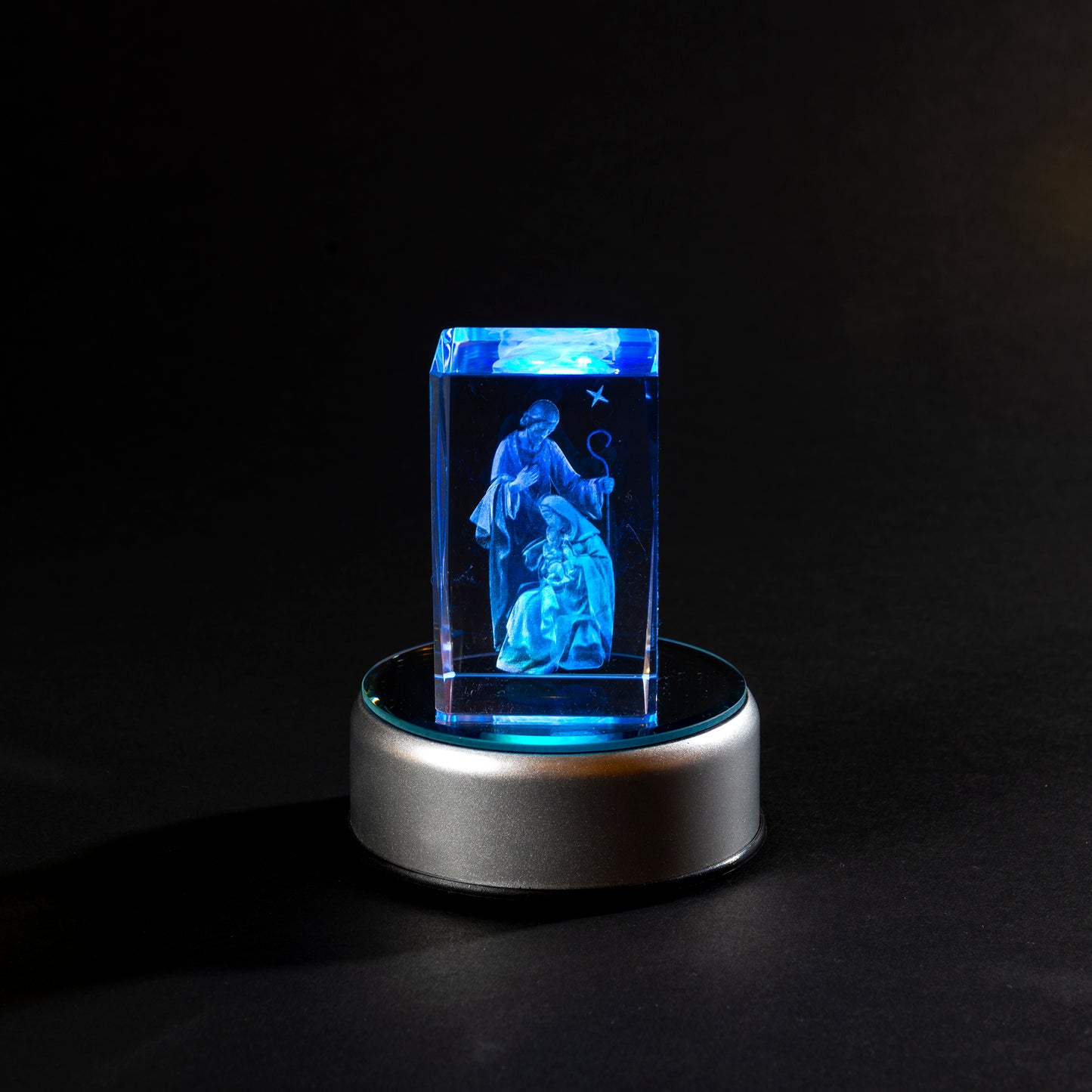 Laser Cube - Jesus, Mary, and Joseph