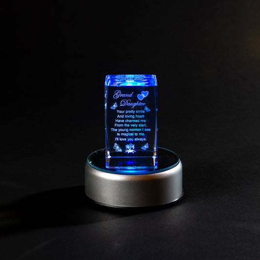 Laser Cube - Granddaughter Poem