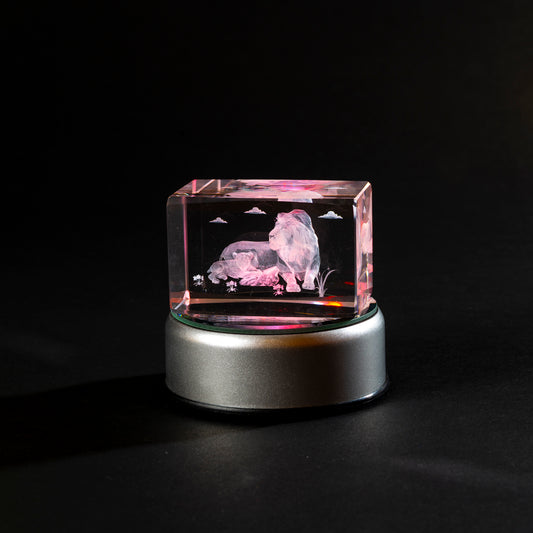 Laser Cube - Lion